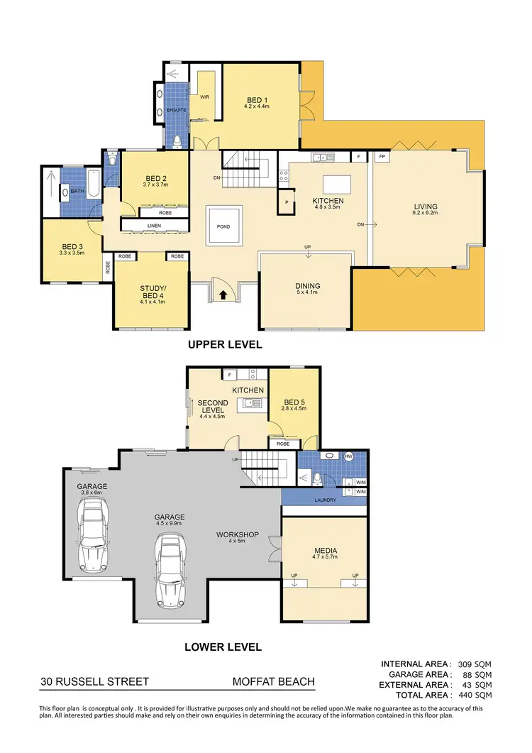 Floorplan of Homely house listing, 30 Russell Street, Moffat Beach QLD 4551