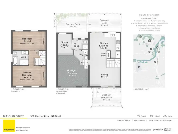 Floorplan of Homely townhouse listing, 3/8 Martin Street, Nerang QLD 4211