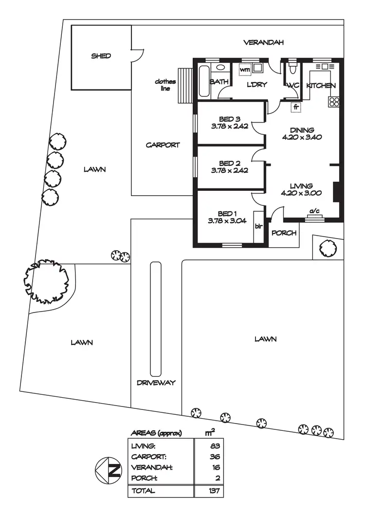 Floorplan of Homely house listing, 30 Blamey Avenue, Broadview SA 5083