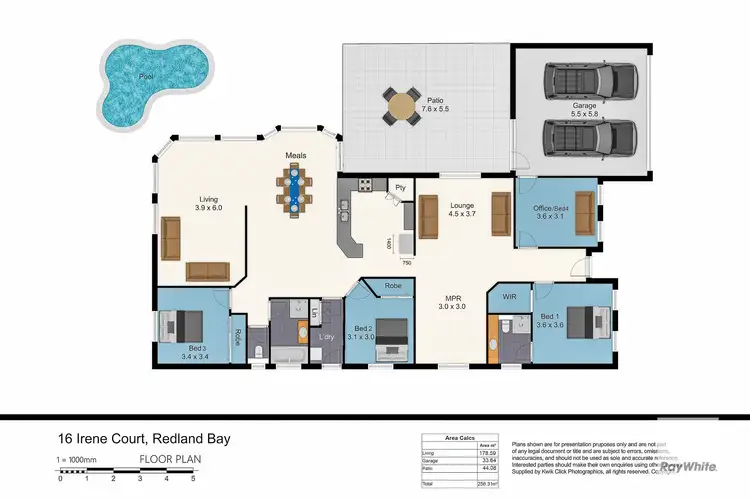 Floorplan of Homely house listing, 16 Irene Court, Redland Bay QLD 4165