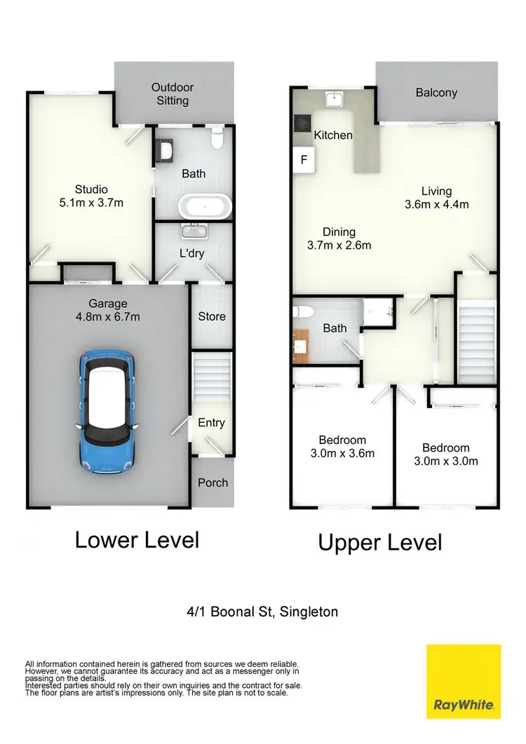Floorplan of Homely townhouse listing, 4/1 Boonal Street, Singleton NSW 2330