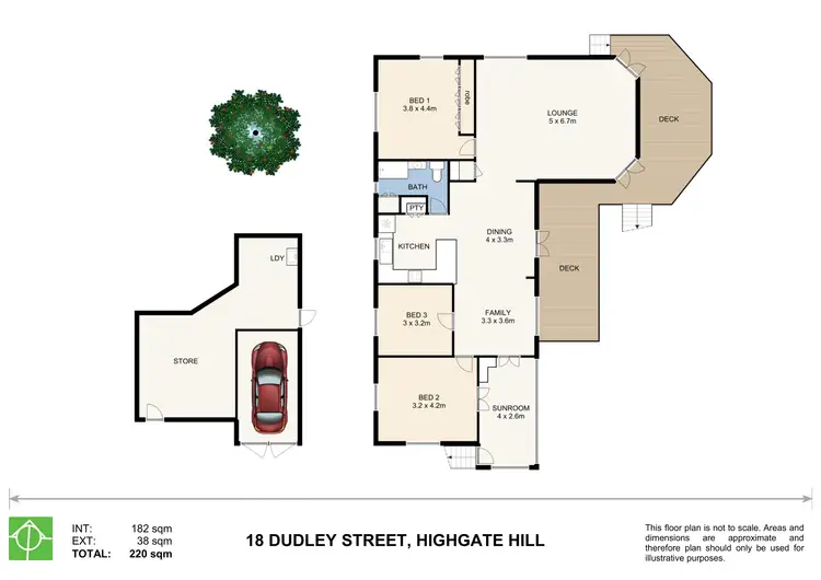 Floorplan of Homely house listing, 18 Dudley Street, Highgate Hill QLD 4101