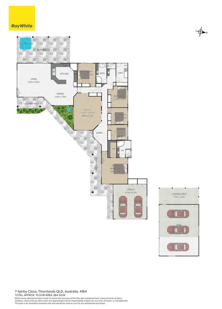 Floorplan of Homely house listing, 7 Ajinby Close, Thornlands QLD 4164