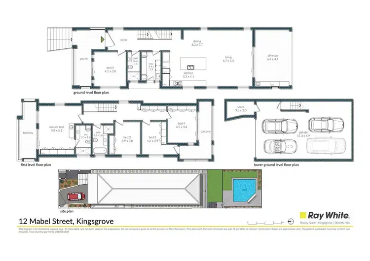 Floorplan of Homely house listing, 12 Mabel Street, Kingsgrove NSW 2208