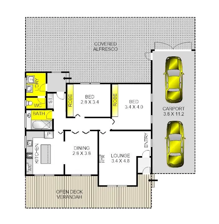 Floorplan of Homely house listing, 23 Warrawee Avenue, Norlane VIC 3214