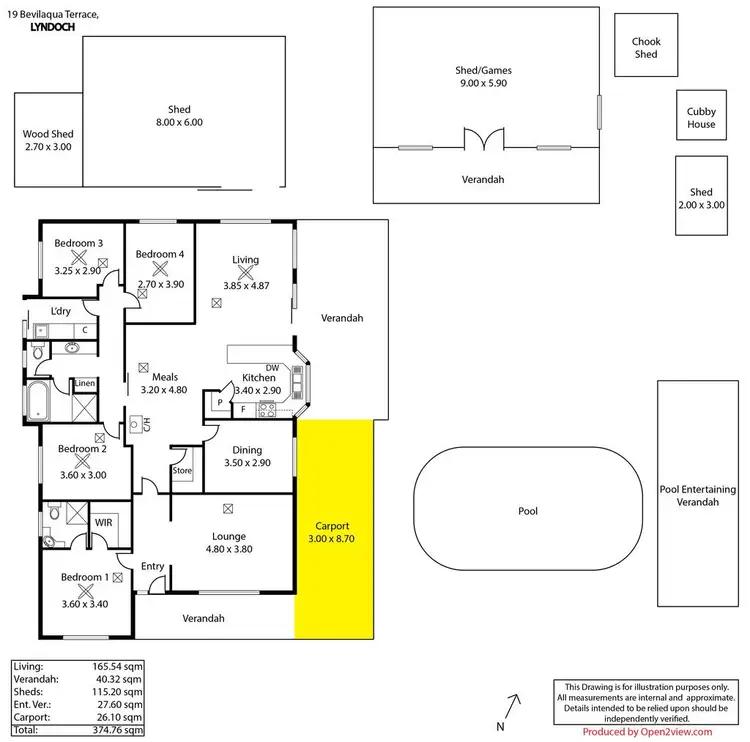 Floorplan of Homely house listing, 19 Bevilaqua Terrace, Lyndoch SA 5351