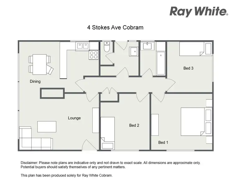 Floorplan of Homely house listing, 4 Stokes Avenue, Cobram VIC 3644