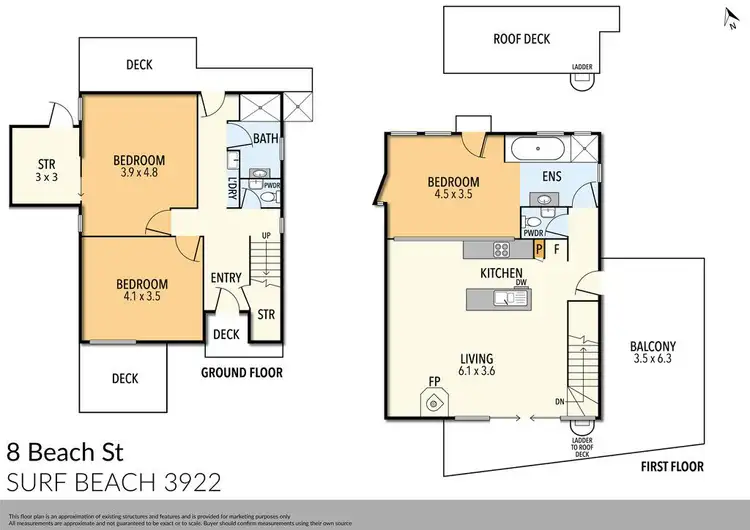 Floorplan of Homely house listing, 8 Beach Street, Surf Beach VIC 3922