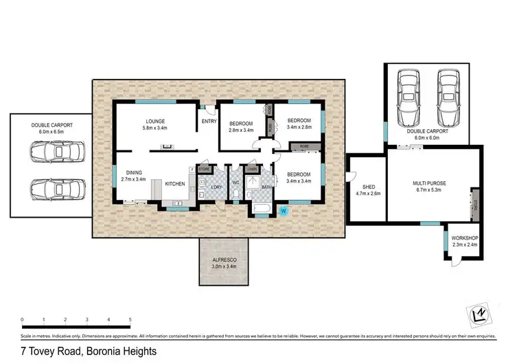 Floorplan of Homely house listing, 7 Tovey Road, Boronia Heights QLD 4124