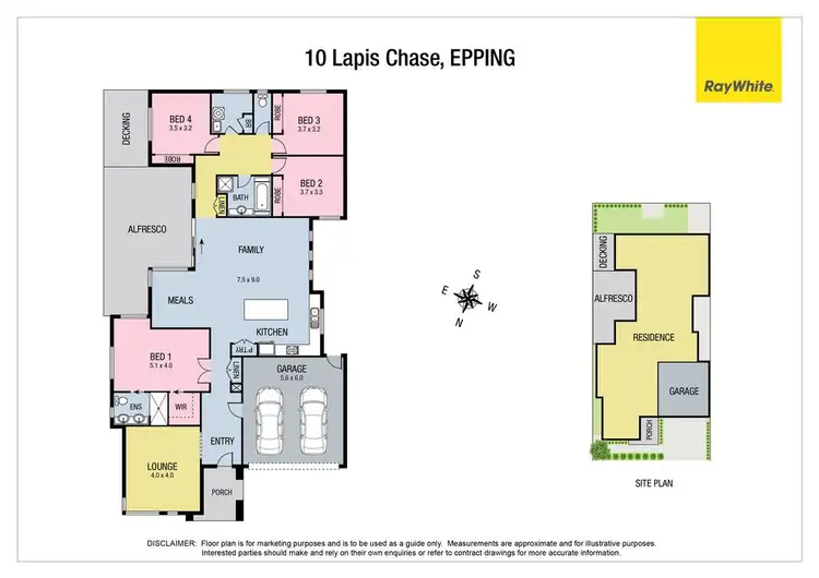 Floorplan of Homely house listing, 10 Lapis Chase, Epping VIC 3076