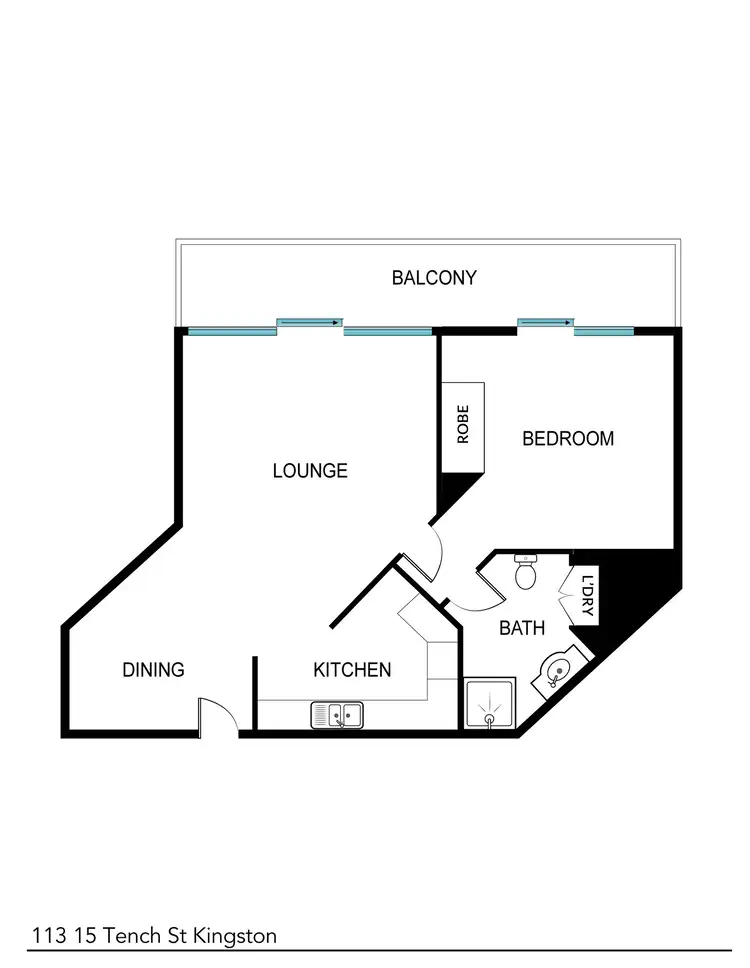 Floorplan of Homely apartment listing, 113/15 Tench Street, Kingston ACT 2604