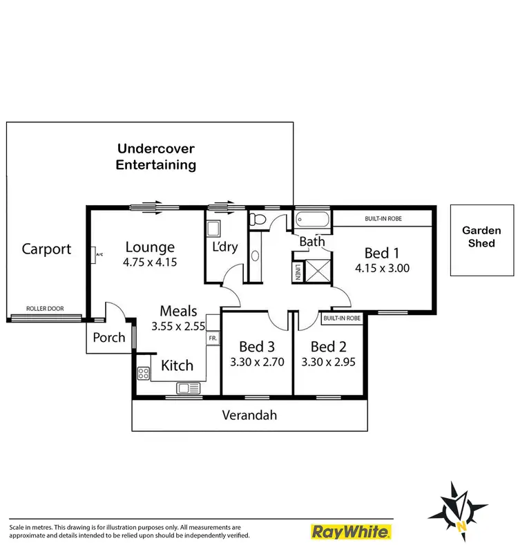 Floorplan of Homely unit listing, 1/9A Victoria Road, Mount Barker SA 5251