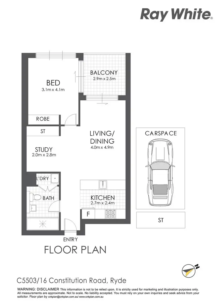 Floorplan of Homely apartment listing, C5503/16 Constitution Road, Ryde NSW 2112