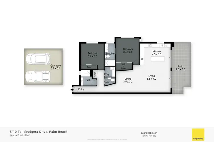 Floorplan of Homely unit listing, 3/10 Tallebudgera Drive, Palm Beach QLD 4221