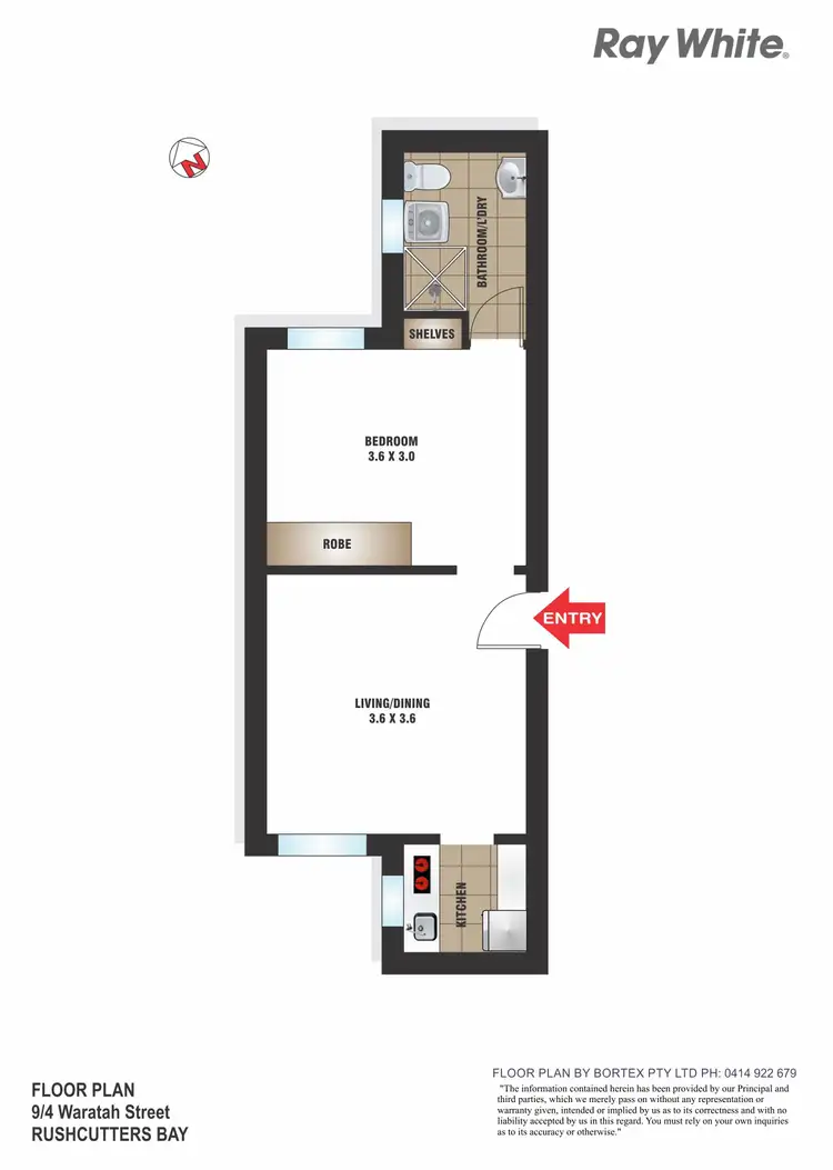 Floorplan of Homely apartment listing, 9/4 Waratah Street, Rushcutters Bay NSW 2011