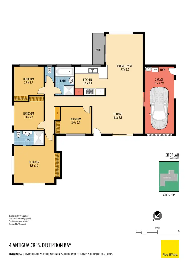 Floorplan of Homely house listing, 4 Antigua Crescent, Deception Bay QLD 4508