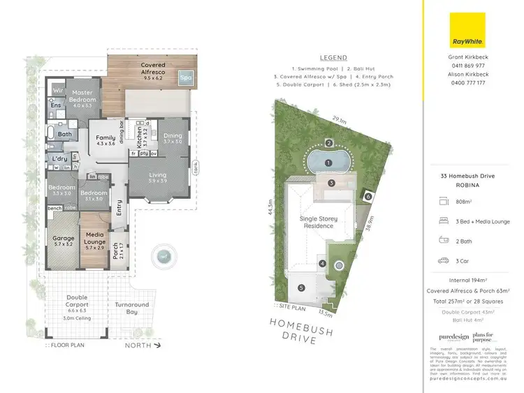 Floorplan of Homely house listing, 33 Homebush Drive, Robina QLD 4226
