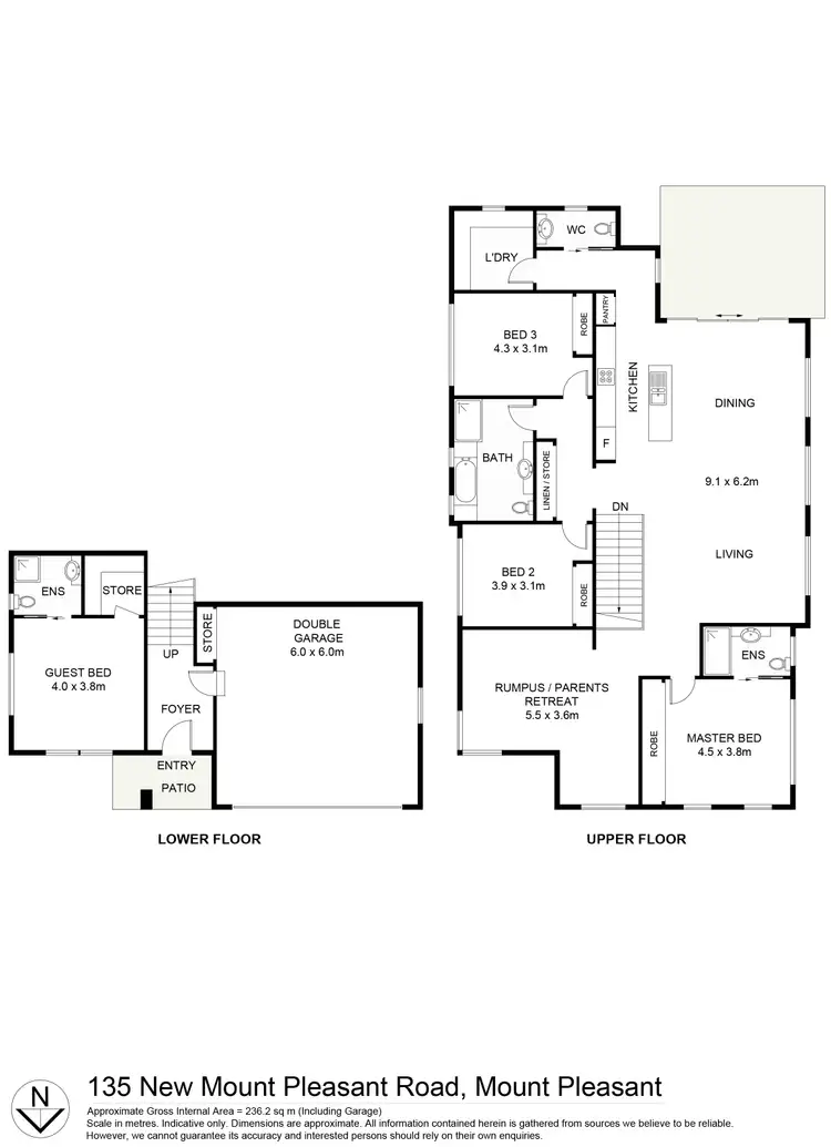 Floorplan of Homely house listing, 135C New Mount Pleasant Road, Mount Pleasant NSW 2519