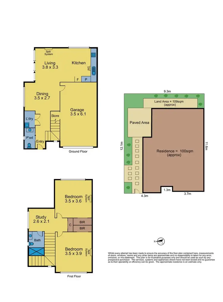 Floorplan of Homely townhouse listing, 9/43 Chandler Road, Boronia VIC 3155