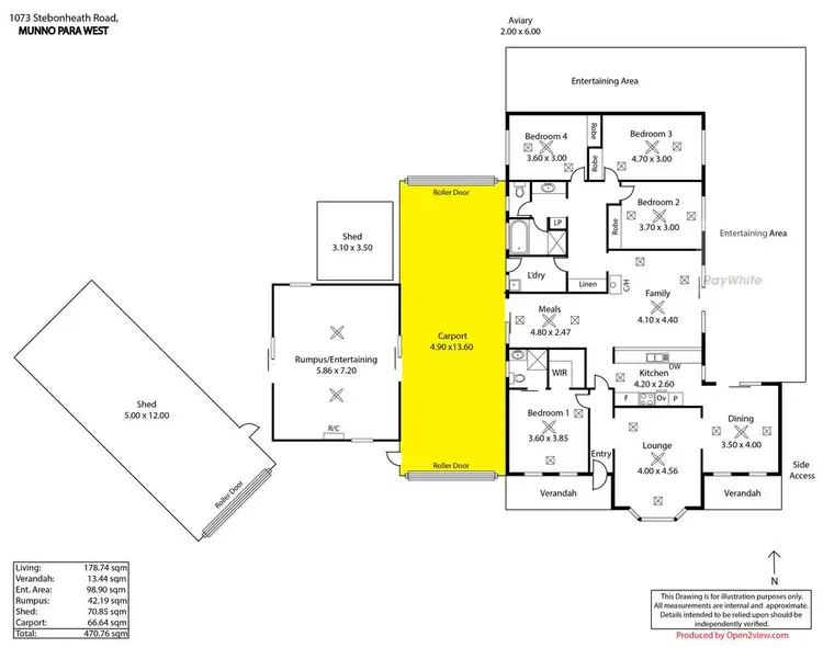 Floorplan of Homely house listing, 1073 Stebonheath Road, Munno Para West SA 5115