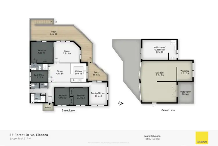 Floorplan of Homely house listing, 66 Forest Drive, Elanora QLD 4221