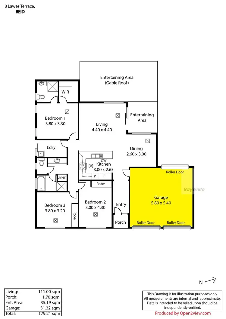 Floorplan of Homely house listing, 8 Lawes Terrace, Reid SA 5118