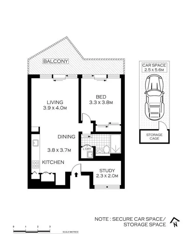 Floorplan of Homely apartment listing, 405/1-5 Solarch Avenue, Little Bay NSW 2036