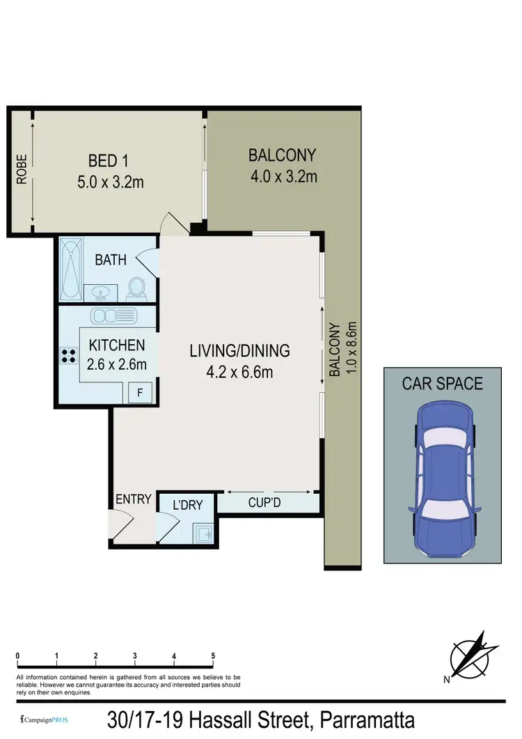 Floorplan of Homely unit listing, 30/17-19 Hassall Street, Parramatta NSW 2150