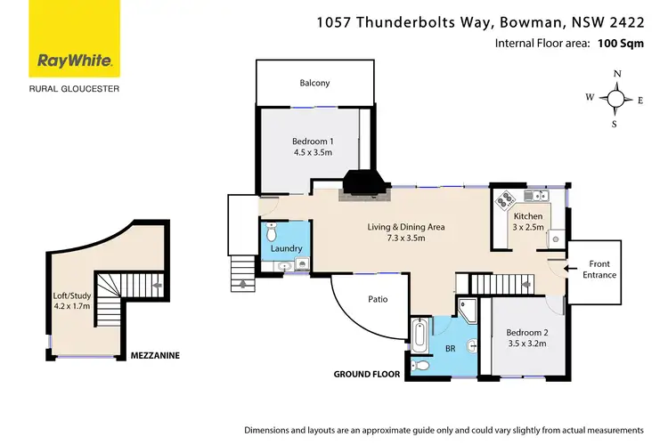 Floorplan of Homely rural property listing, 1057 Thunderbolts Way, Gloucester NSW 2422