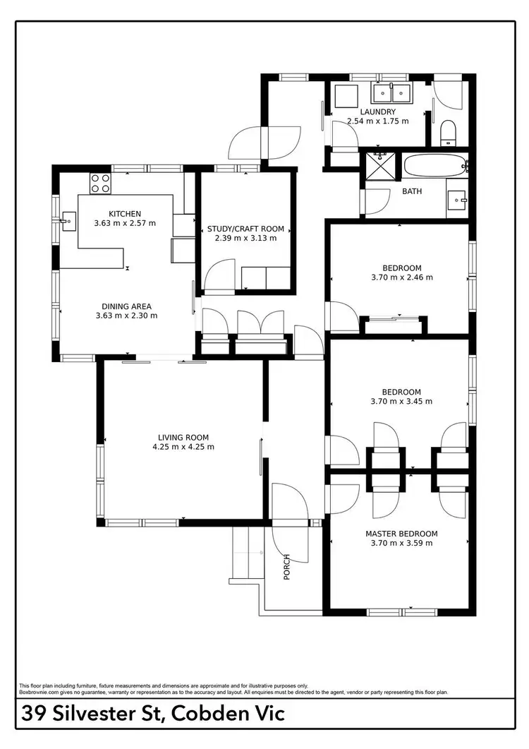 Floorplan of Homely house listing, 39 Silvester Street, Cobden VIC 3266
