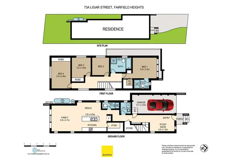 Floorplan of Homely house listing, 73a Ligar Street, Fairfield Heights NSW 2165