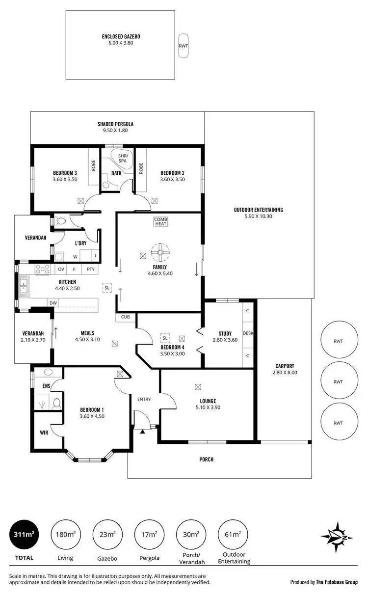 Floorplan of Homely house listing, 18A Haeusler Drive, Nairne SA 5252
