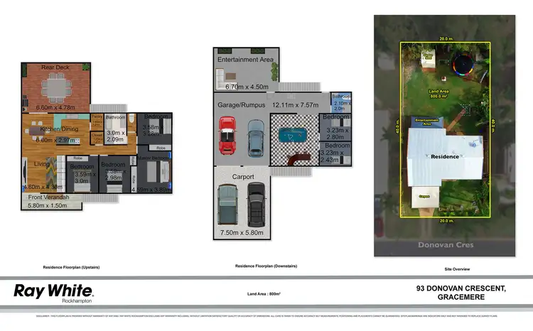 Floorplan of Homely house listing, 93 Donovan Crescent, Gracemere QLD 4702