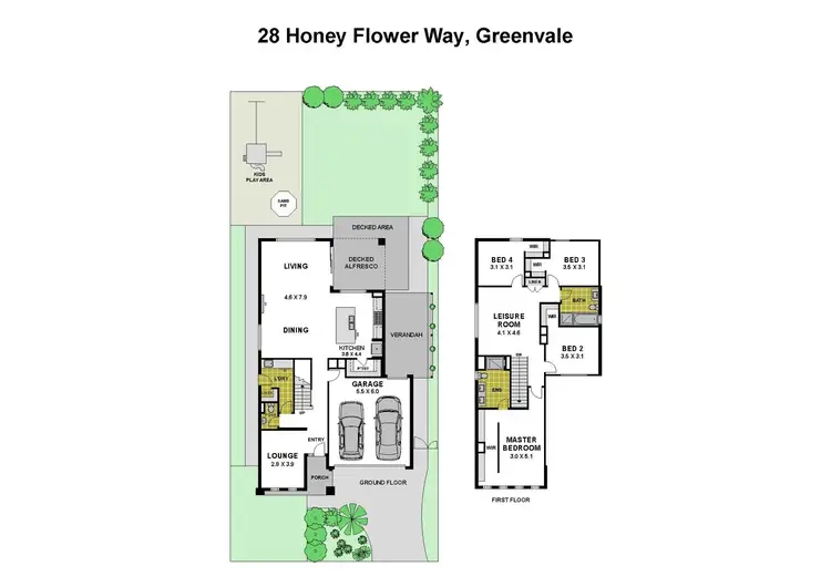 Floorplan of Homely house listing, 28 Honey Flower Way, Greenvale VIC 3059