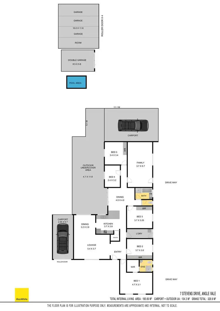 Floorplan of Homely house listing, 7 Stevens Drive, Angle Vale SA 5117