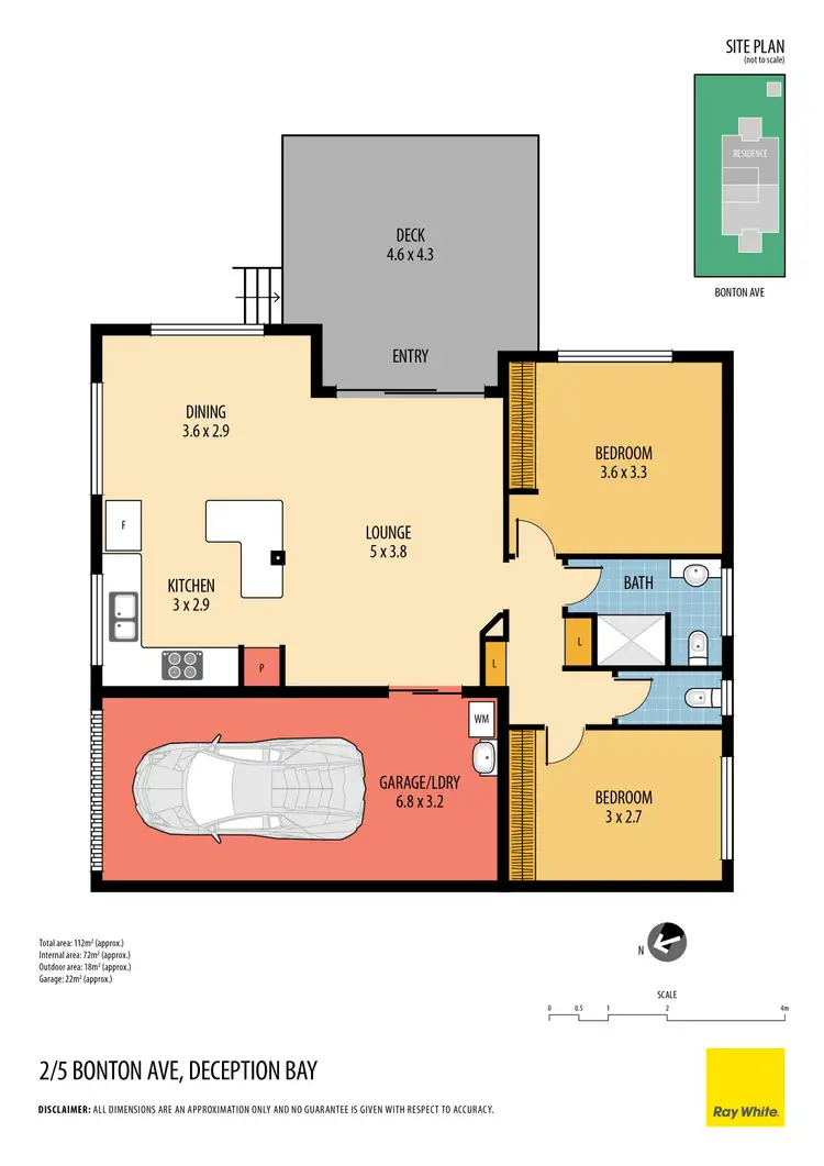 Floorplan of Homely semi-detached listing, 2/5 Bonton Avenue, Deception Bay QLD 4508