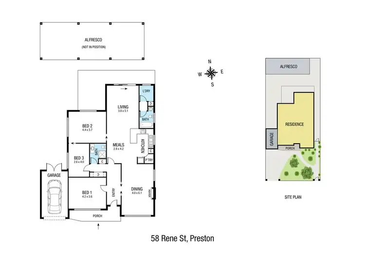 Floorplan of Homely house listing, 58 Rene Street, Preston VIC 3072