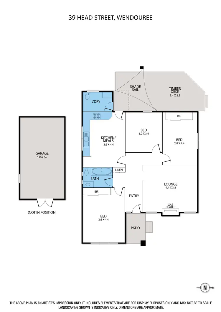 Floorplan of Homely house listing, 39 Head Street, Wendouree VIC 3355