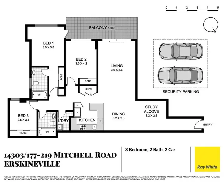 Floorplan of Homely apartment listing, 14303/177 Mitchell Road, Erskineville NSW 2043