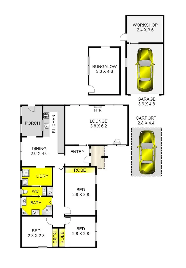 Floorplan of Homely house listing, 4 Beech Court, Corio VIC 3214