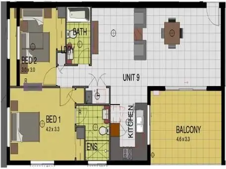 Floorplan of Homely apartment listing, 9/271 Melton Road, Northgate QLD 4013