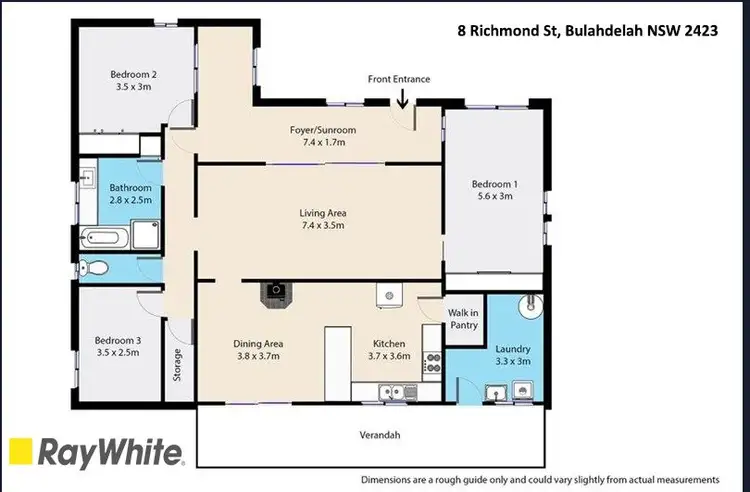 Floorplan of Homely house listing, 8 Richmond Street, Bulahdelah NSW 2423