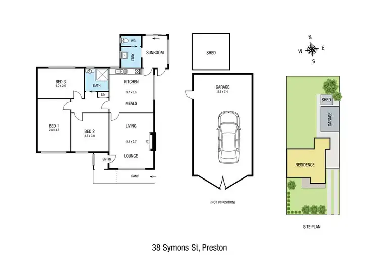 Floorplan of Homely house listing, 38 Symons Street, Preston VIC 3072