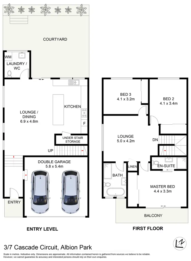 Floorplan of Homely house listing, 3/7 Cascade Circuit, Albion Park NSW 2527
