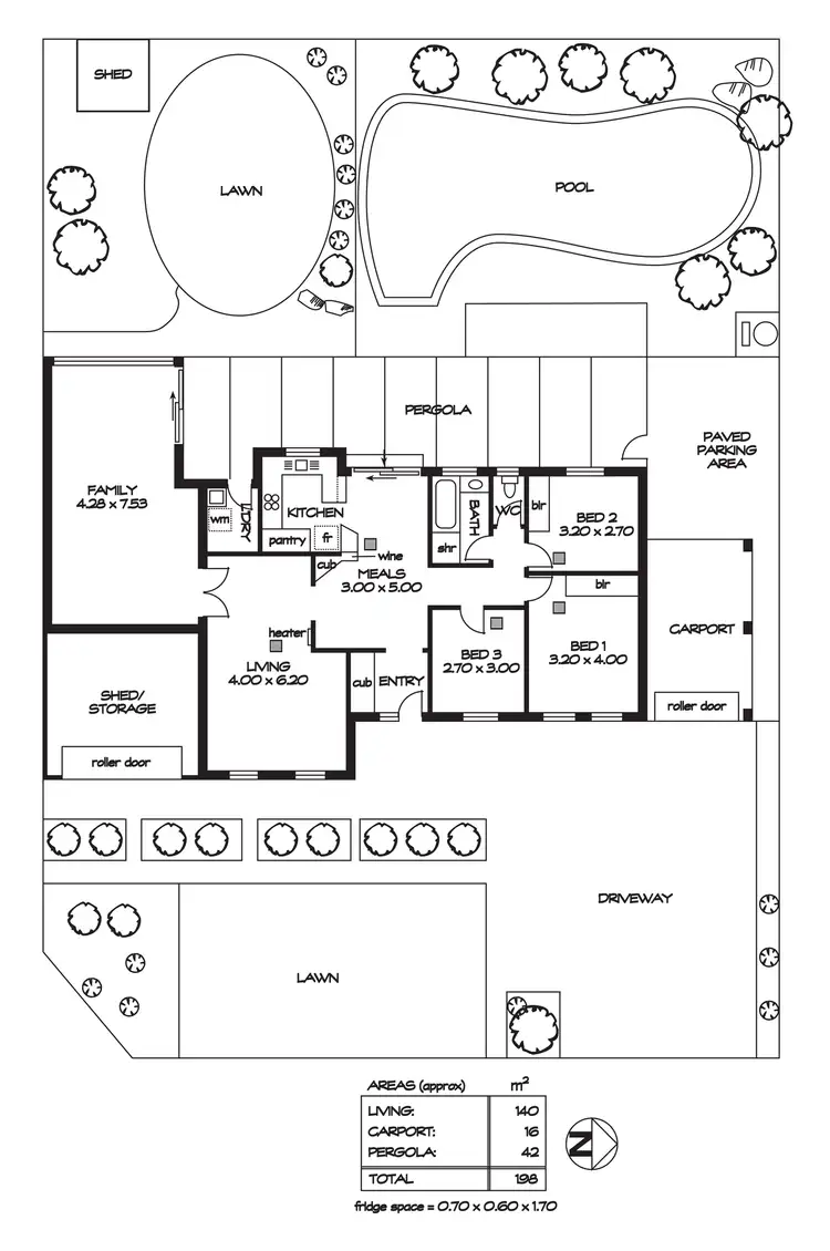 Floorplan of Homely house listing, 21 Danielle Drive, Salisbury Plain SA 5109