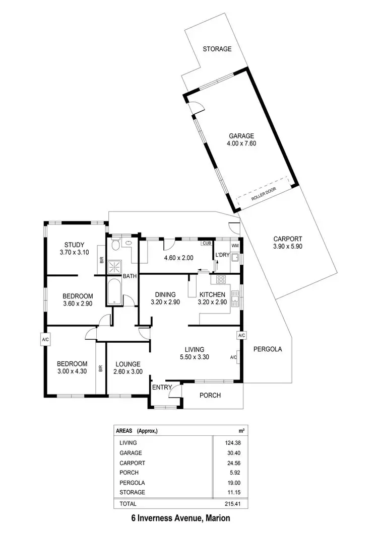 Floorplan of Homely house listing, 6 Inverness Avenue, Marion SA 5043