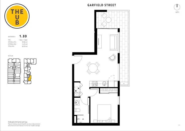 Floorplan of Homely apartment listing, 133/8 Garfield Street, Richmond VIC 3121
