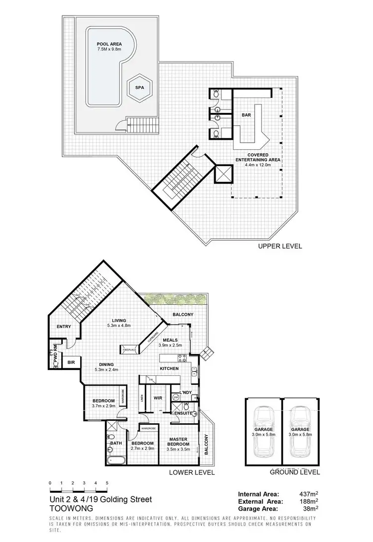 Floorplan of Homely unit listing, 1/19 Golding Street, Toowong QLD 4066