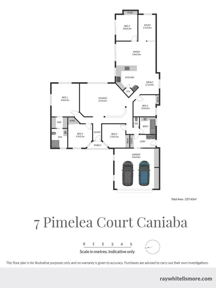 Floorplan of Homely house listing, 7 Pimelea Court, Caniaba NSW 2480