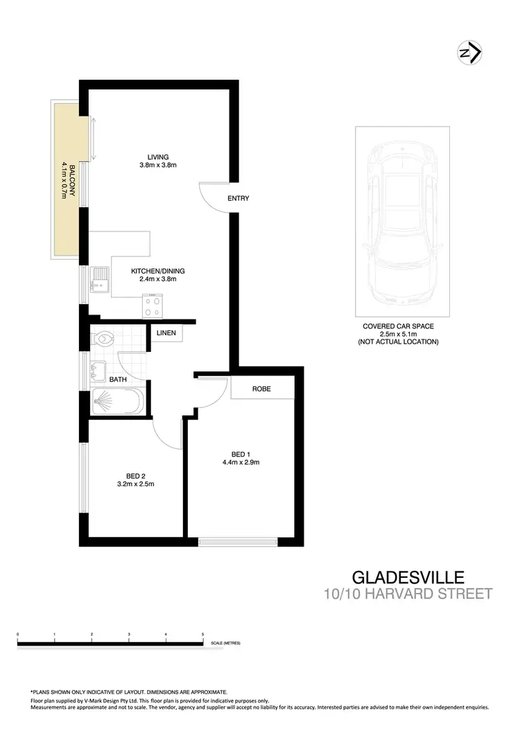 Floorplan of Homely apartment listing, 10/10 Harvard Street, Gladesville NSW 2111